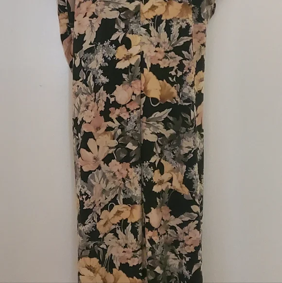 Maurices Floral Maxi Dress in Black and Soft Pink - Picture 3 of 9